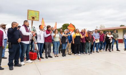 Arranca construcción de arcotecho en la Telesecundaria No. 52 de Cantera de Villagrán