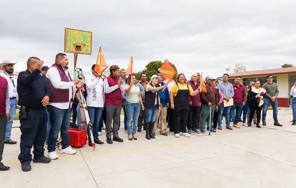 Arranca construcción de arcotecho en la Telesecundaria No. 52 de Cantera de Villagrán