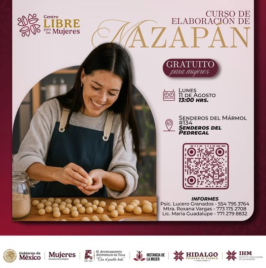 Invitan a participar en el curso gratuito de elaboración de mazapán