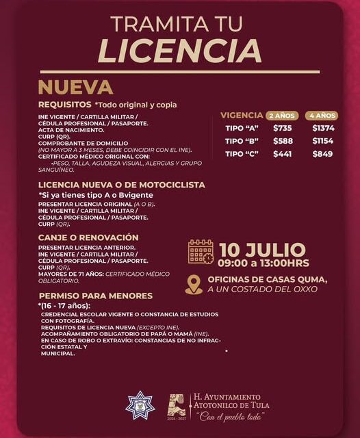 Tramita tu licencia de conducir en Casas Quma