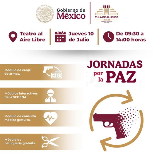 El gobierno de #TulaDeAllende invita a que te unas al canje de armas