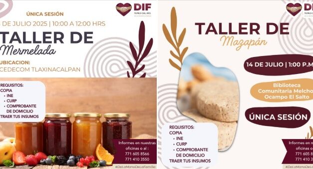 DIF #TepejiDel Río invita a participar en los talleres comunitarios
