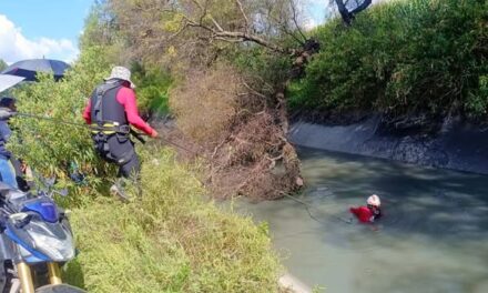 Bomberos de Hidalgo se suman a las labores de búsquedas del menor que cayó a un canal