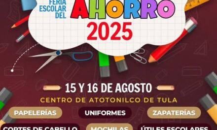 Invitan a 𝗲𝗺𝗽𝗿𝗲𝗻𝗱𝗲𝗱𝗼𝗿𝗲𝘀 𝘆 𝗻𝗲𝗴𝗼𝗰𝗶𝗼𝘀 𝗹𝗼𝗰𝗮𝗹𝗲𝘀 de Atotonilco de Tula 𝗮 𝗽𝗮𝗿𝘁𝗶𝗰𝗶𝗽𝗮𝗿 𝗲𝗻 𝗹𝗮 𝗣𝗿𝗶𝗺𝗲𝗿𝗮 𝗙𝗲𝗿𝗶𝗮 𝗘𝘀𝗰𝗼𝗹𝗮𝗿 𝗱𝗲𝗹 𝗔𝗵𝗼𝗿𝗿𝗼 𝟮𝟬𝟮𝟱