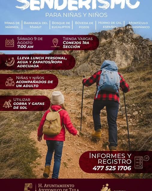 Senderismo Infantil en Atotonilco de Tula
