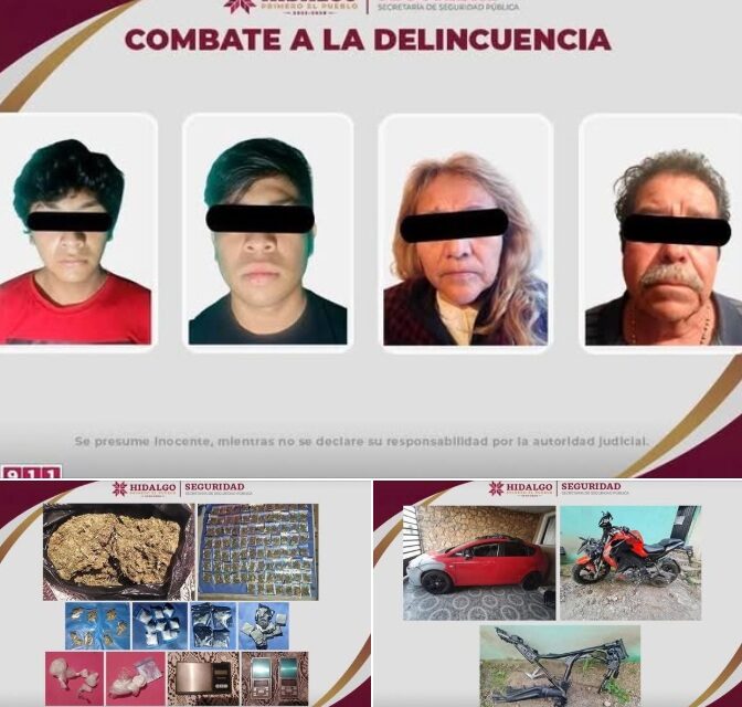 Cuatro personas detenidas durante cateos en #TepejiDelRío