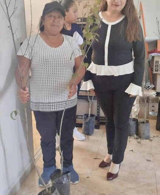 Entregan 200 árboles frutales en Atotonilco de Tula