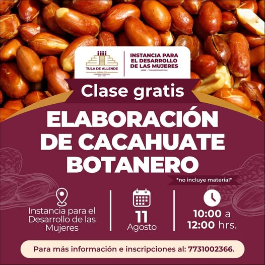Aprende a elaborar cacahuate botanero en Tula de Allende