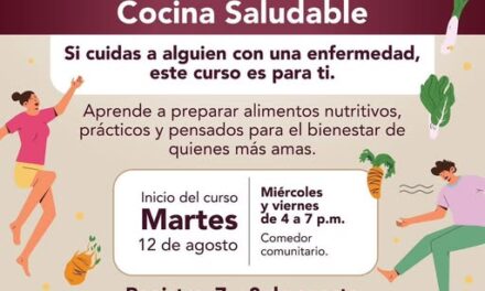 El Gobierno Municipal de Tepeji del Río invita al Curso de Cocina Saludable