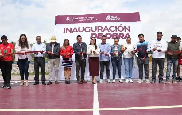 Yocelyn Tovar inaugura rehabilitación de la cancha de usos múltiples de La Cañada