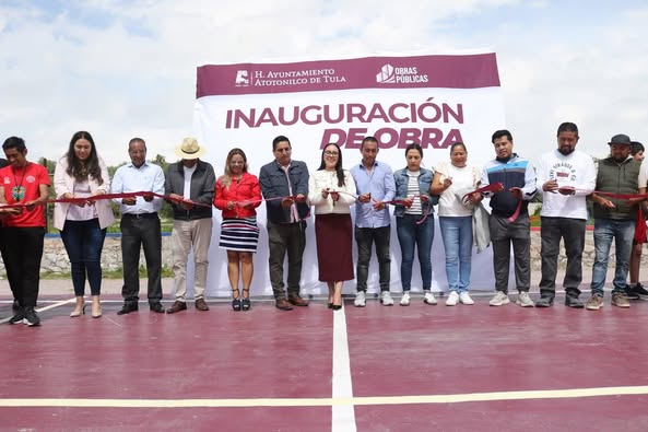 Yocelyn Tovar inaugura rehabilitación de la cancha de usos múltiples de La Cañada