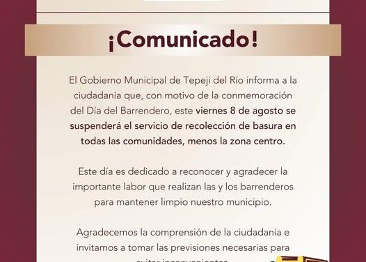 #Comunicado #TepejiDelRío