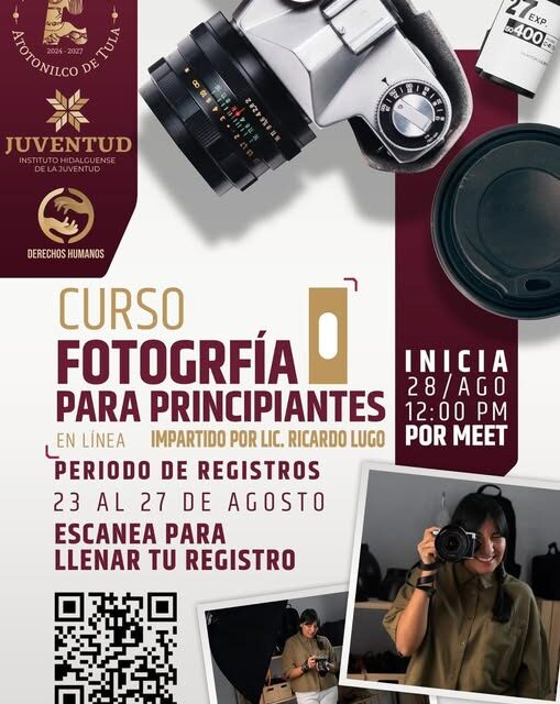 Impartirán Curso de Fotografía para Principiantes en Atotonilco de Tula