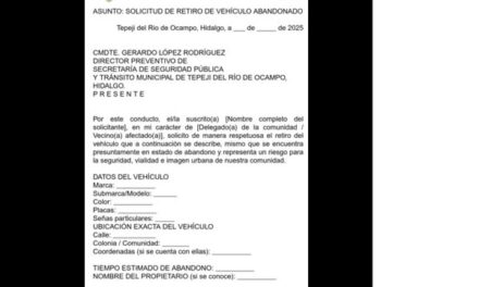 CAMPAÑA “DESPEJA TU CALLE” en #TepejiDelRío