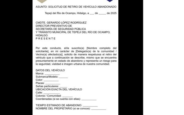 CAMPAÑA “DESPEJA TU CALLE” en #TepejiDelRío