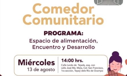 Gobierno de Tepeji inaugurará Comedor Comunitario