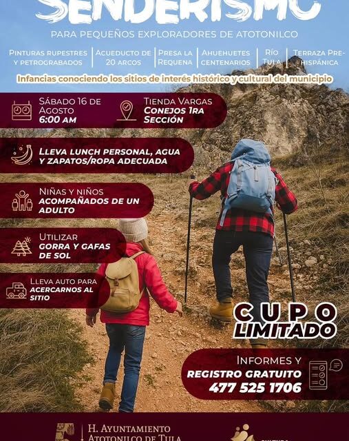 Jornada de senderismo en Atotonilco de Tula