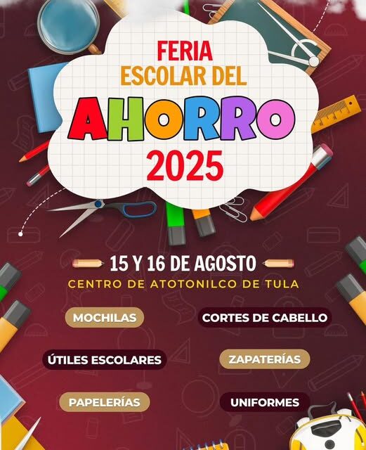 𝐋𝐥𝐞𝐠𝐚 𝐥𝐚 𝐅𝐞𝐫𝐢𝐚 𝐄𝐬𝐜𝐨𝐥𝐚𝐫 𝐝𝐞𝐥 𝐀𝐡𝐨𝐫𝐫𝐨 𝟐𝟎𝟐𝟓 𝐚 𝐀𝐭𝐨𝐭𝐨𝐧𝐢𝐥𝐜𝐨 𝐝𝐞 𝐓𝐮𝐥𝐚