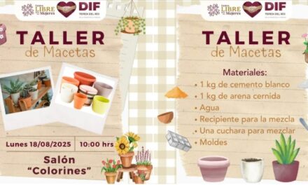 Impartirán Taller de Macetas en el Tepeji