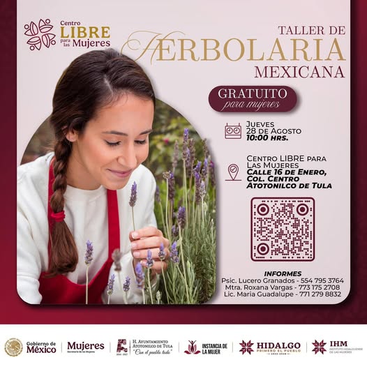 Impartirán taller de Herbolaria Mexicana en Atotonilco de Tula