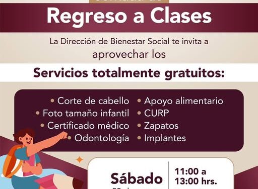 Recuerda que HOY habrá Jornada de Regreso a Clases en #Tlaxinacalpan