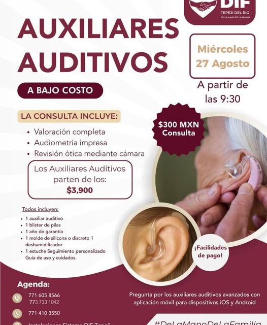 DIF Tepeji impulsa salud auditiva con auxiliares a bajo costo