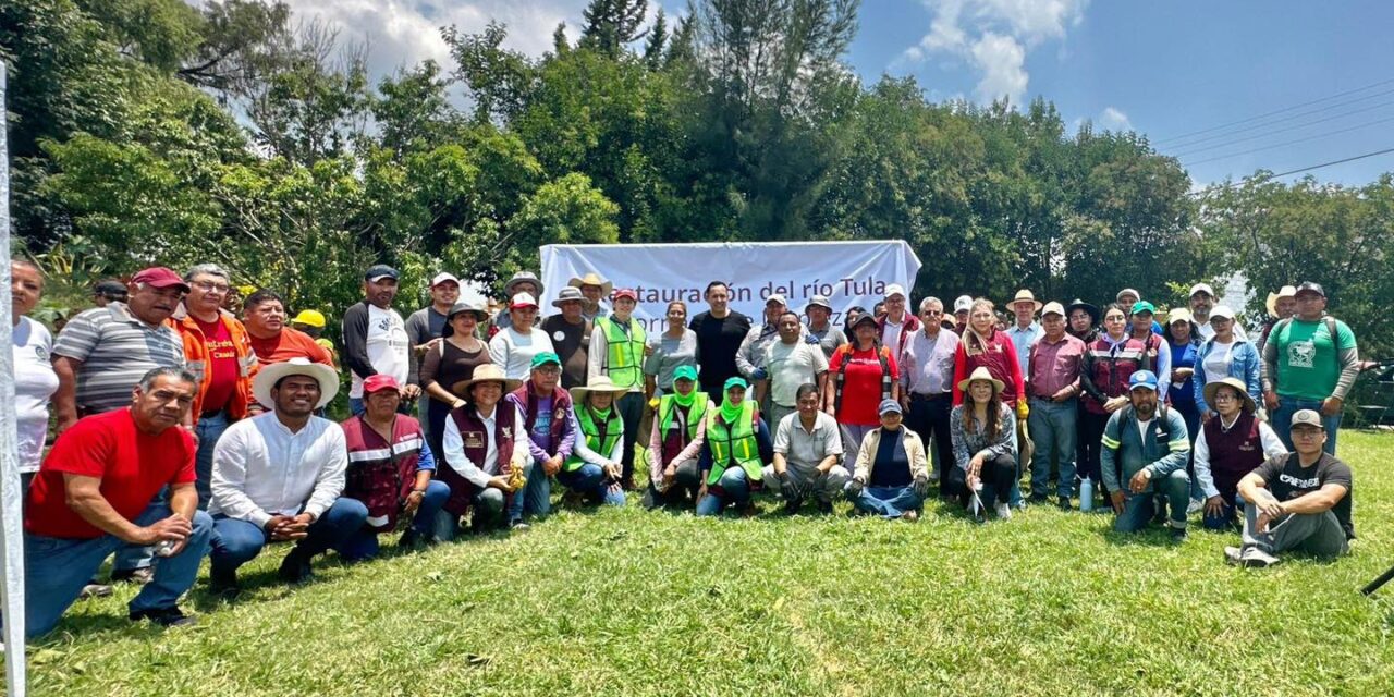 Gobierno de #TulaDeAllende realizó jornada de limpieza en el fraccionamiento Chapultepec en coordinación con SEMARNAT y CONAGUA