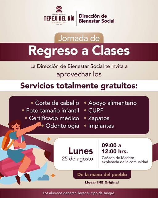 Jornada de Regreso a Clases en #CañadaDeMadero