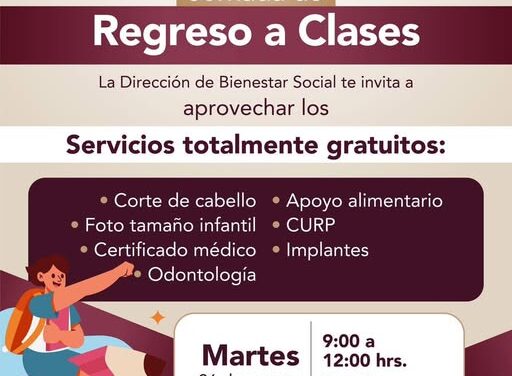 La Jornada de Regreso a Clases estará en #SantiagoTlapanaloya