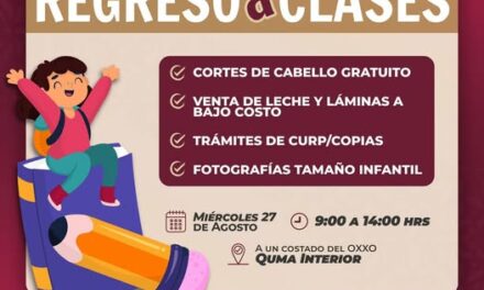 Programa Regreso a Clases llega a Quma Interior