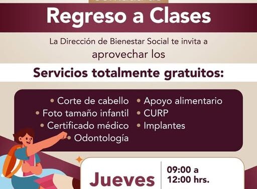 La Dirección de Bienestar Social de #Tepeji te invita a aprovechar los servicios totalmente gratuitos que tenemos para ti y tu familia: