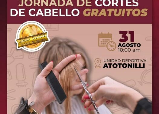 Jornada gratuita de Cortes de Cabello en Atotonilco de Tula