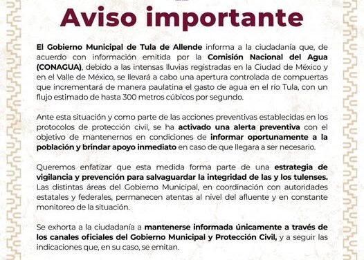 COMUNICADO GOBIERNO MUNICIPAL DE TULA DE ALLENDE