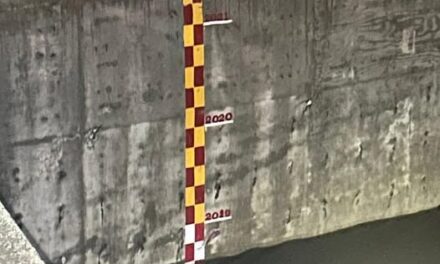 Aporte del caudal del Río Tula al corte de las 22:00 horas