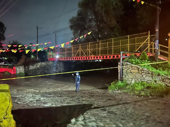 Derivado de las lluvas registradas en la zona, Civil de Tepeji emite la siguiente información