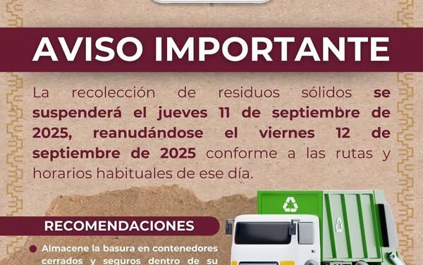 Aviso gobierno de Tula de Allende
