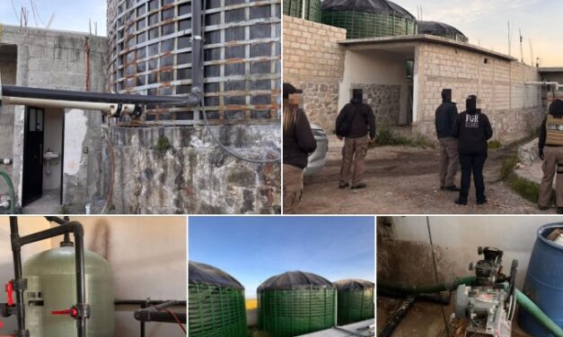 Aseguran más de 500 mil litros de agua durante cateo por el delito de despojo de aguas
