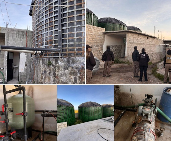 Aseguran más de 500 mil litros de agua durante cateo por el delito de despojo de aguas