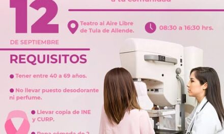 Habrá campaña gratuita de mastografías en Tula de Allende