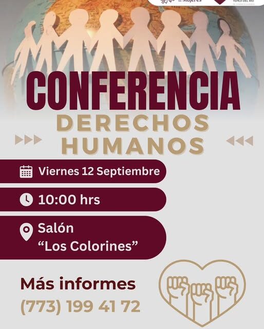 DIF Tepeji invita a la Conferencia sobre Derechos Humanos