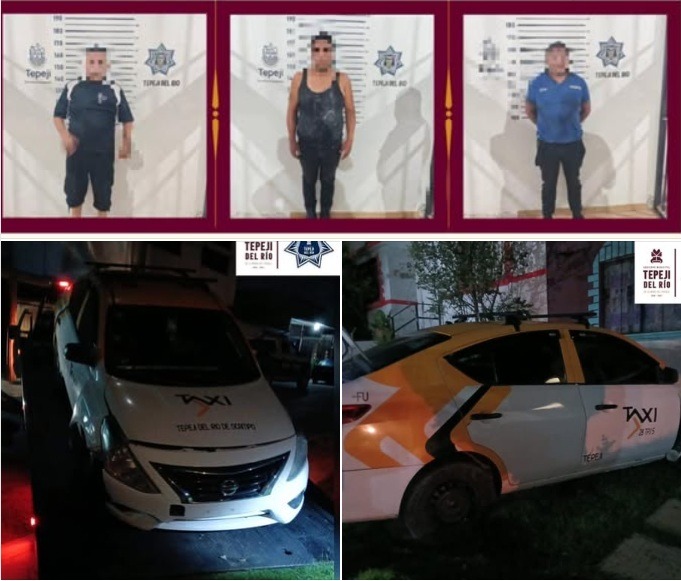 Cinco detenidos en Tepeji, llevaban consigo cable sistraído en Lomas de Tinajas