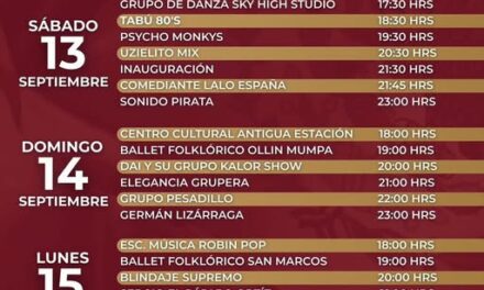 Programa Fiestas Patrias Tula 2025