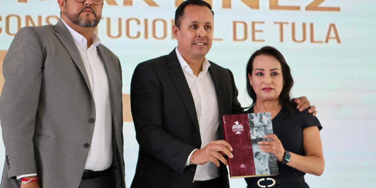 Cristhian Martínez rinde su Primer Informe de Gobierno; anuncia centro de monitoreo para reforzar la seguridad pública.