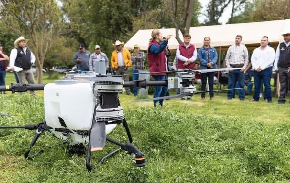Tania Valdez Cuéllar anuncia dron agrícola municipal para impulsar la productividad del campo