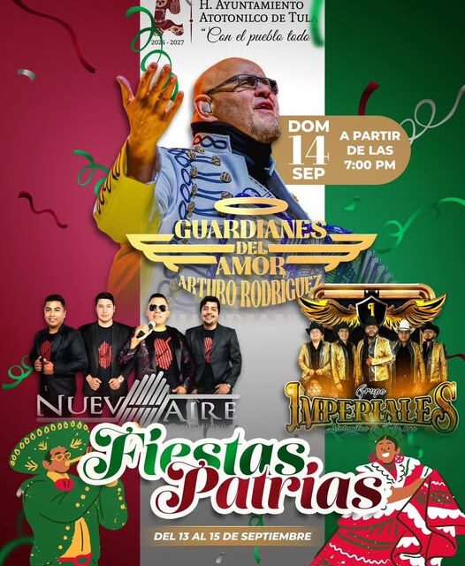 Aún estás a tiempo de disfrutar de 𝐥𝐨𝐬 𝐞𝐯𝐞𝐧𝐭𝐨𝐬 𝐩𝐚𝐭𝐫𝐢𝐨𝐬 𝐝𝐞 𝐞𝐬𝐭𝐞 𝐝𝐨𝐦𝐢𝐧𝐠𝐨 en Atotonilco de Tula