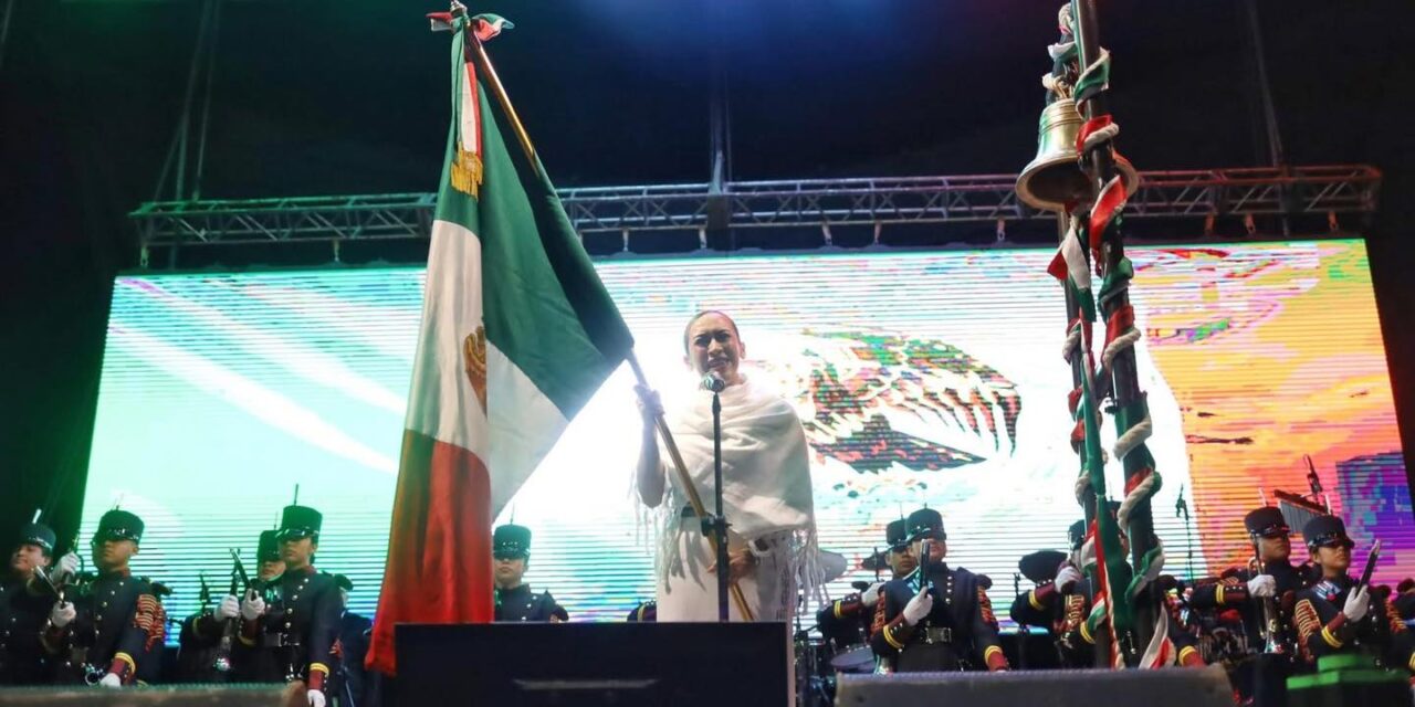 Tania Valdez encabeza Grito de Independencia