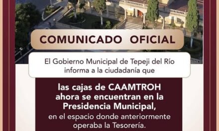 Comunicado a la población tepejana