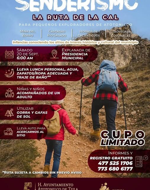 Participa en una nueva Jornada de Senderismo, en esta ocasión «La Ruta de la Cal»