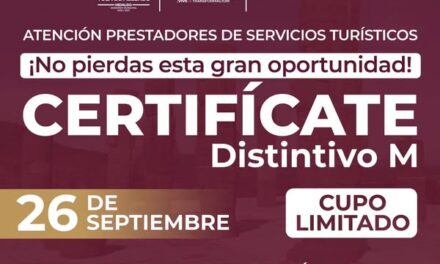 Invitan a participar en el proceso de certificación y profesionalización turística de la SECTURH.