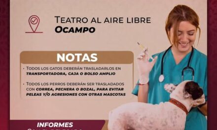 Habrá campaña de Vacunación Antirrábica gratuita en Ocampo